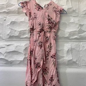Baileys Blossoms 3T romper pink floral